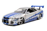 Rychle a zběsile auto 2002 Nissan Skyline 1:24